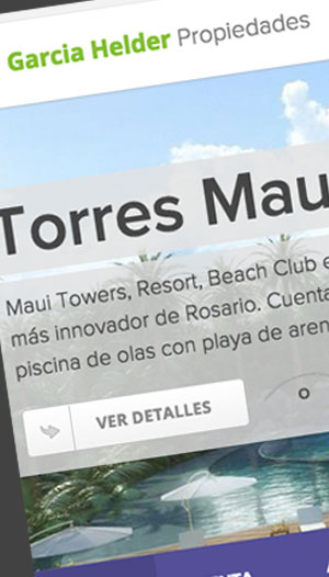 pagina web para inmobiliaria, diseño responsive